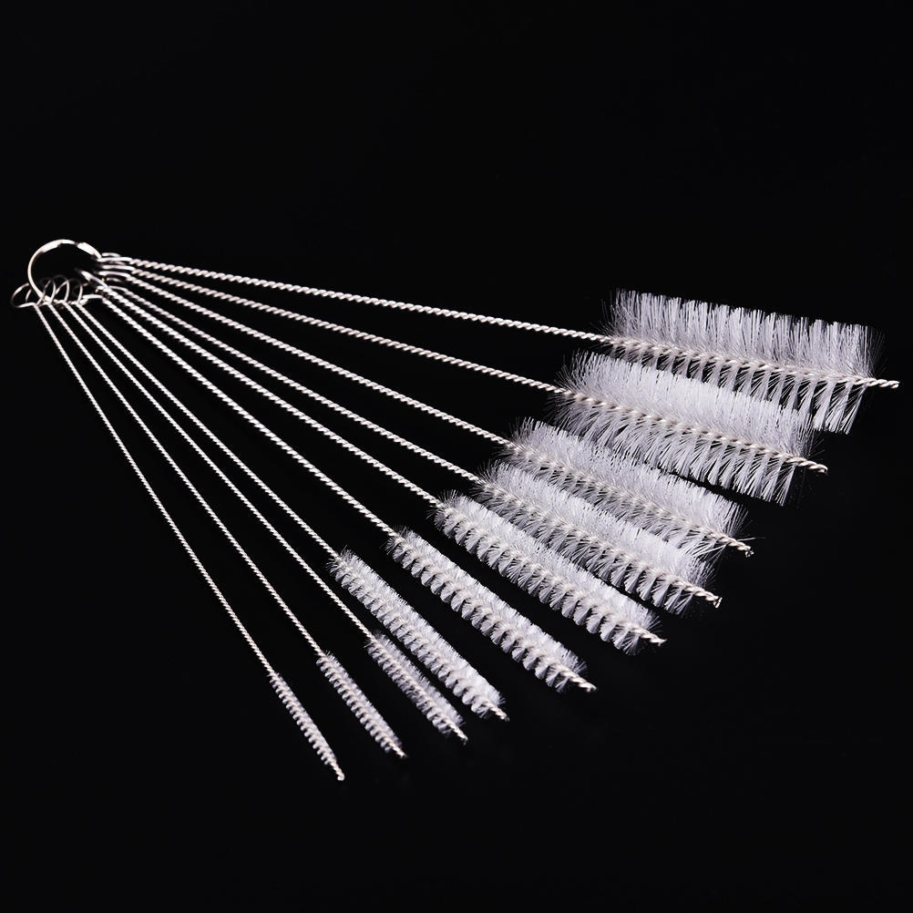 Sale 10X Household Bottle Tube Brushes Cleaning Brush Set Home Kitchen Clean Tool
