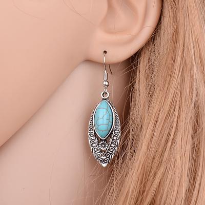 Bluelans Earrings Drop Earrings Artificial Carved Openwork  Dangle Hook Bohemian