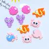 20Pcs New Cute Mini Cartoon Animal Ocean Series Resin Flatback Cabochon Scrapbook Kawaii Embellishments Accessories