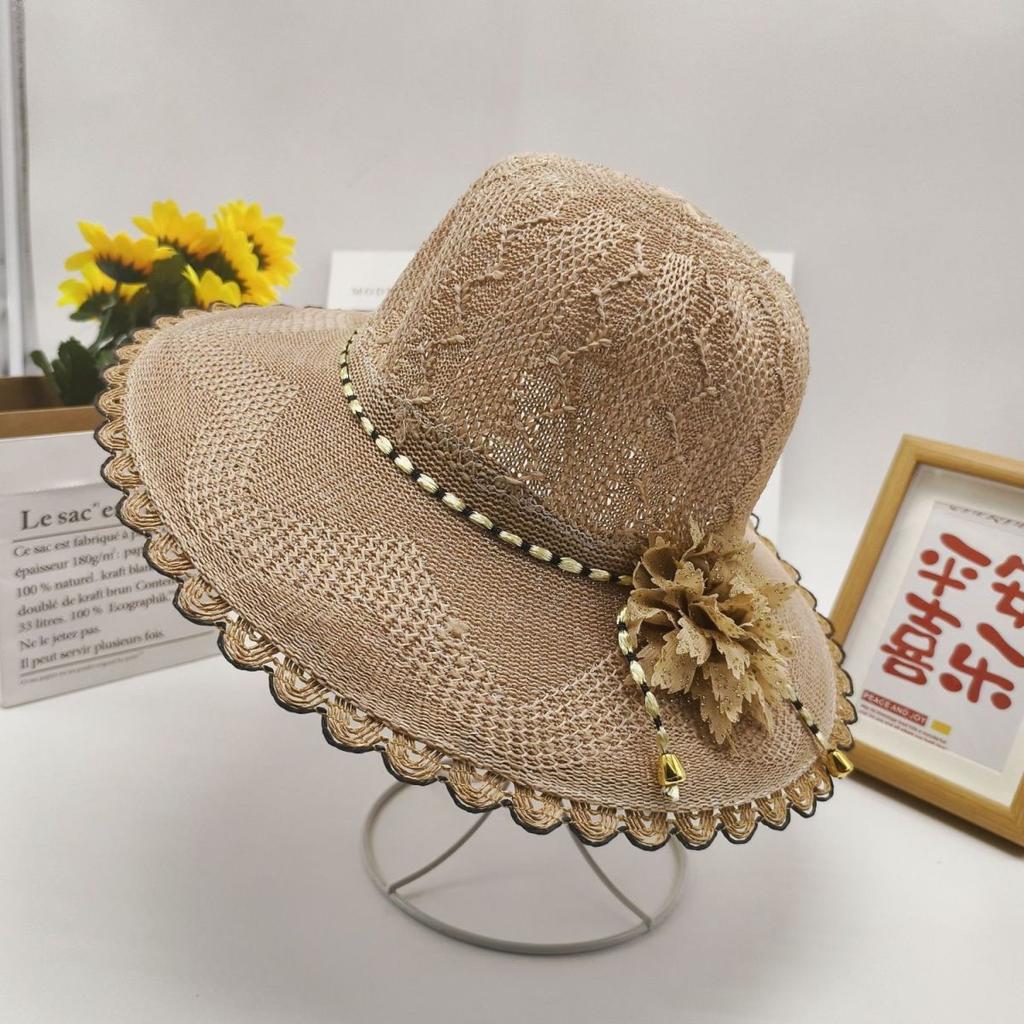 New Versatile Hat for Children's Summer Round Face Sun Protection Foldable Beach Sun Hat Tourist Flower Fisherman Hat