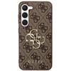 Guess Guhcs24M4Gmgbr S24+ S926Brązowy/Brown Hardcase 4G Duże Metalowe Logo