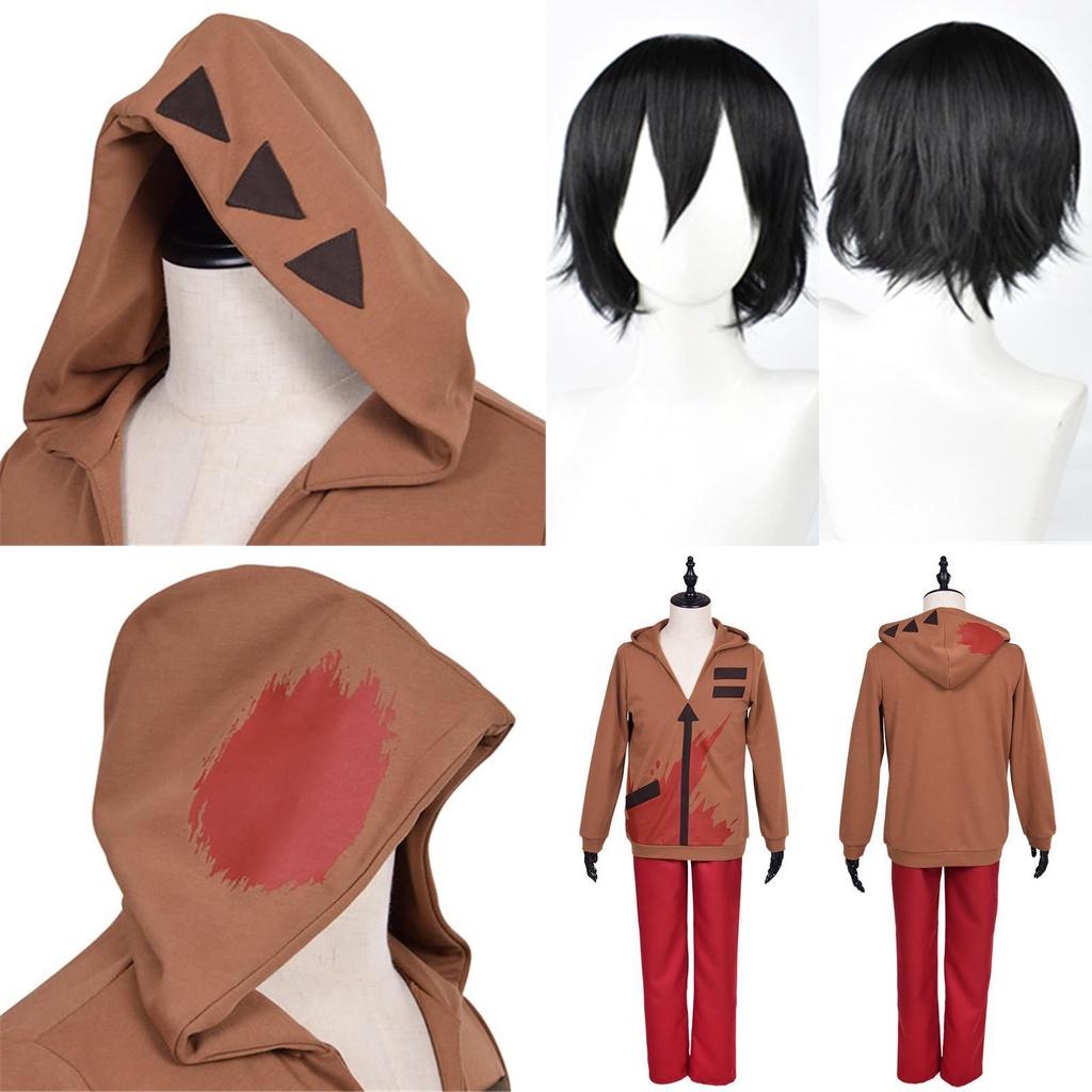 Exquisite Adults Mens Angels Of Death Isaac Foster Wigs Zack Hoodie Jacket Pants Costume