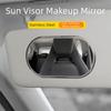 Specchio parasole autoadesivo per auto Specchio cosmetico portatile per interni auto Styling auto
