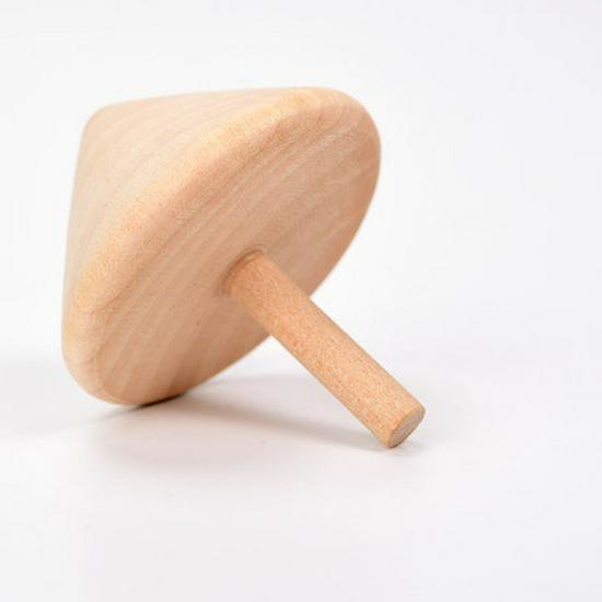 Traditional Wooden Spinning Top for Kids - Nostalgic Handcrafted Toy