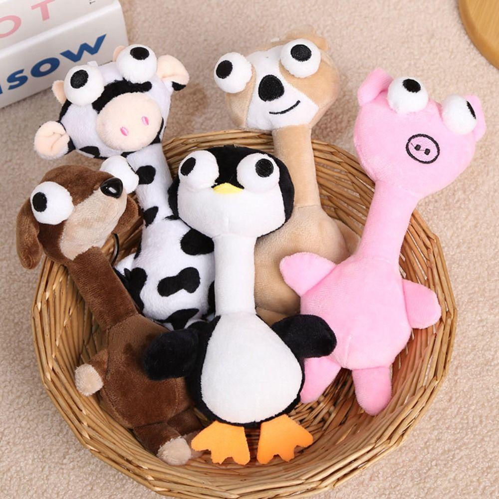 Filled Cartoon Animal Keychain 20 Centimeters Plush Hanging Ornament Bag Charm  Backpack Decoration
