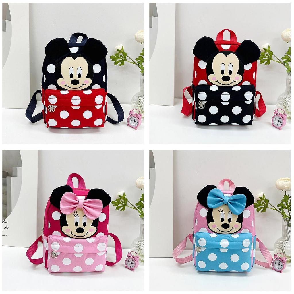Mouse Kids Backpack Nylon Breathable Design For School And Outdoor Adventures