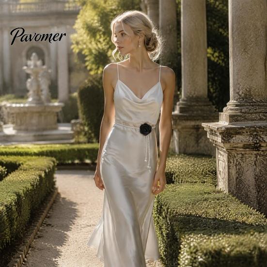 Elegant Flower Waistband Camellia & Faux Pearl Waist Belt for Women, Adjustable Belt, Accessory Chain, Wedding Dress Bridal Party Daily Wear Fashion