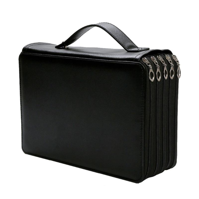 Large Pencil Case with 252 Compartments, Multifunction Pencil Organizers Bag Pencil Case with Zippers for Adults Teens чёрный