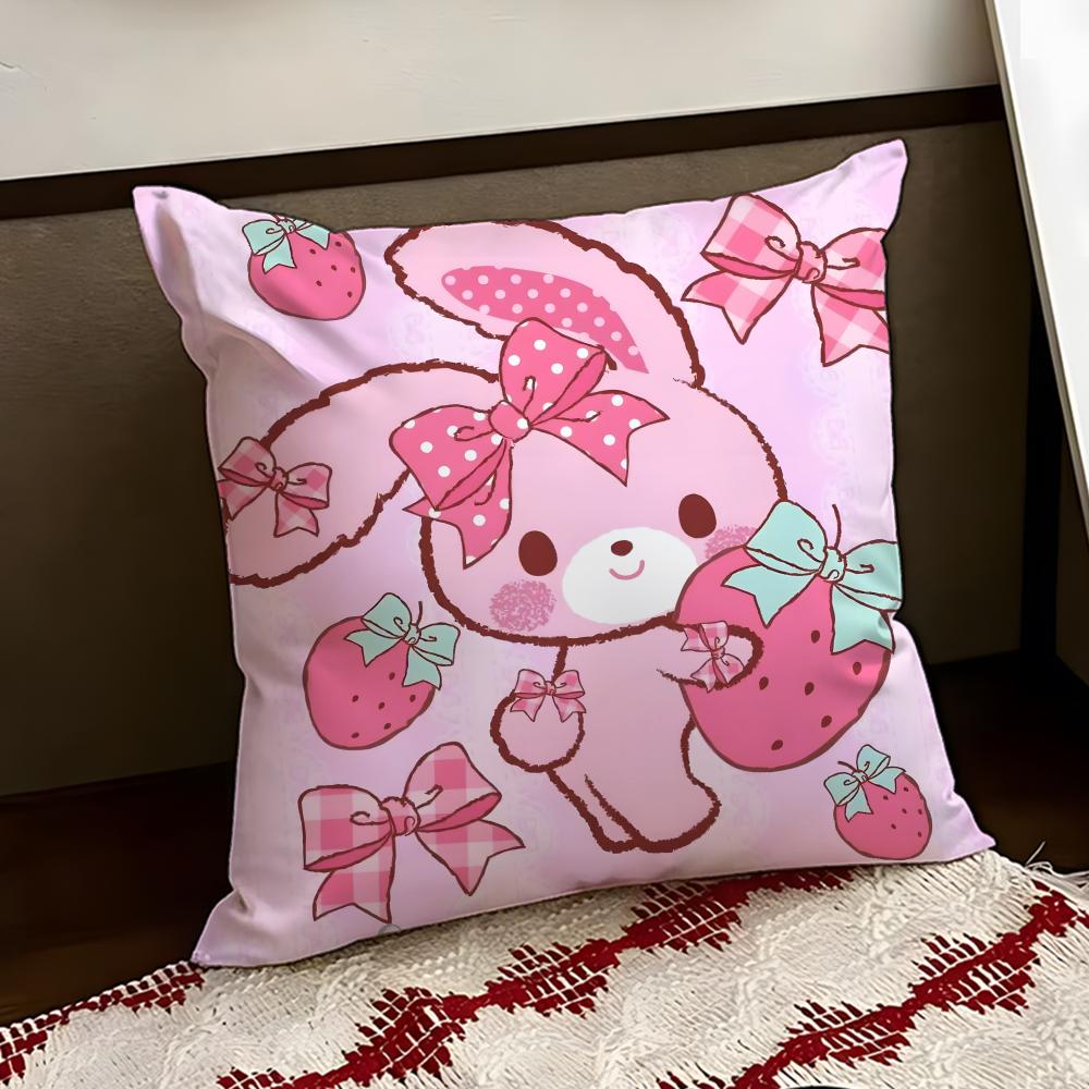 Cartoon BBONBONRIBBON Cushion Cover Reversible Soft Durable Pillow Cover Home  Car MultiScene Use for Daily Comfort