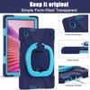 For Lenovo Tab 10.1 (2025) TB311XU/Zhaoyang K10C Case TPU + PC + Silicone Tablet Cover Swivel Kickstand Handle Grip