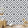 Wallpaper Casual Checkerboard Gray and White 50x1000