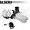 Motoforti Front Right Power Window Motor Assembly Window Lift Motor for Toyota RAV4 2.0L 2001-2003 Metal Number 85710-42070 Black