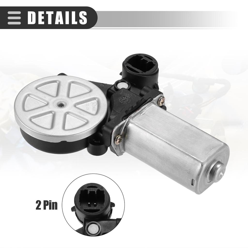 Motoforti Front Right Power Window Motor Assembly Window Lift Motor for Toyota RAV4 2.0L 2001-2003 Metal Number 85710-42070 Black