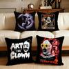 Horror Terrifier Cushion Cover Cushion Cover Set 4Pcs 50x50 45x45 40x40 Pillowcase Decorative Sofa Home Decor