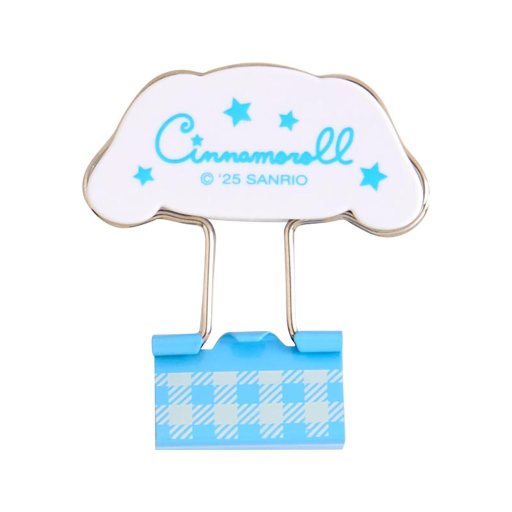 Sanrio Double Set of 615421 Clips, 3, Cinnamoroll, ABS/Steel,