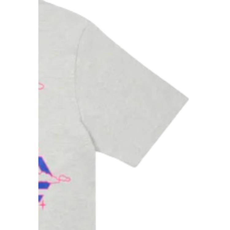 Palace FW21 Da One T-Shirt Grey Marl Triangle Cartoon Print Crew Neck Short Sleeve Unisex T-Shirts P21TS052
