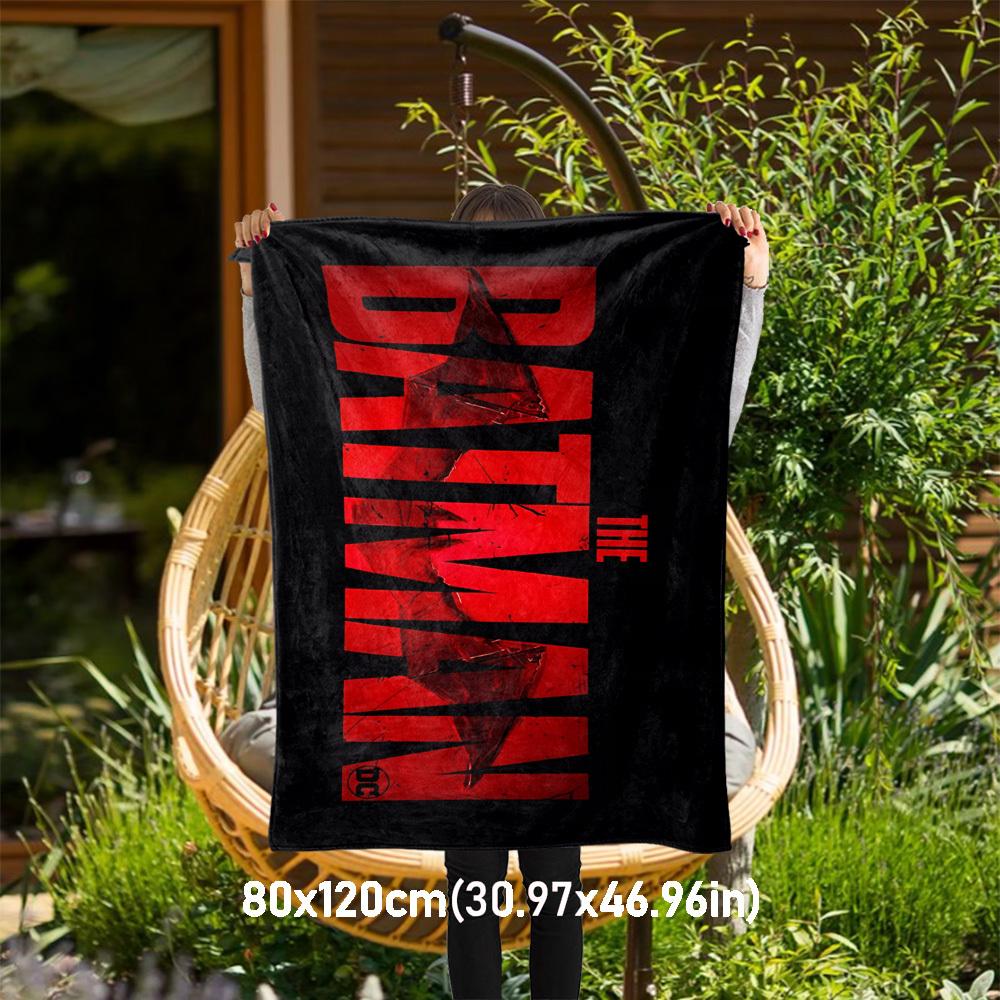 

1pc Batman DC - Throw Blanket, Soft, Flannel Blankets, Living Room, All Seasons Use-1102005 80x120cm