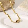 Ins Wind Zircon Blade Necklace Women's Niche Fashion Stainless Steel 18K Real Gold Hip-hop Small Waist Jewelry