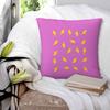 Yellow Lightning Bolts On Red Thunder Bolt Pattern Square Pillowcase Cushion Cover Pillow Case Throw Pillow Cover for Home Car