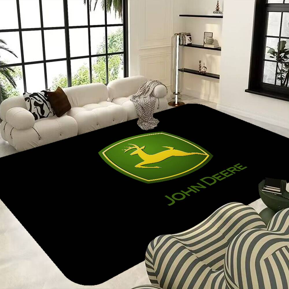 J-John-Logo-Deeres Felpudo de Baño Retro Múltiple Elección Alfombra para Sala de Estar Cocina Alfombrillas Antideslizantes para Mesita de Noche