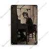 Folk Music Poster Bob Dylan Decorative Sign Rusty Metal Sign Home Bar Cafe Wall Decor Metal Plaque Wall Plate Industrial Decor
