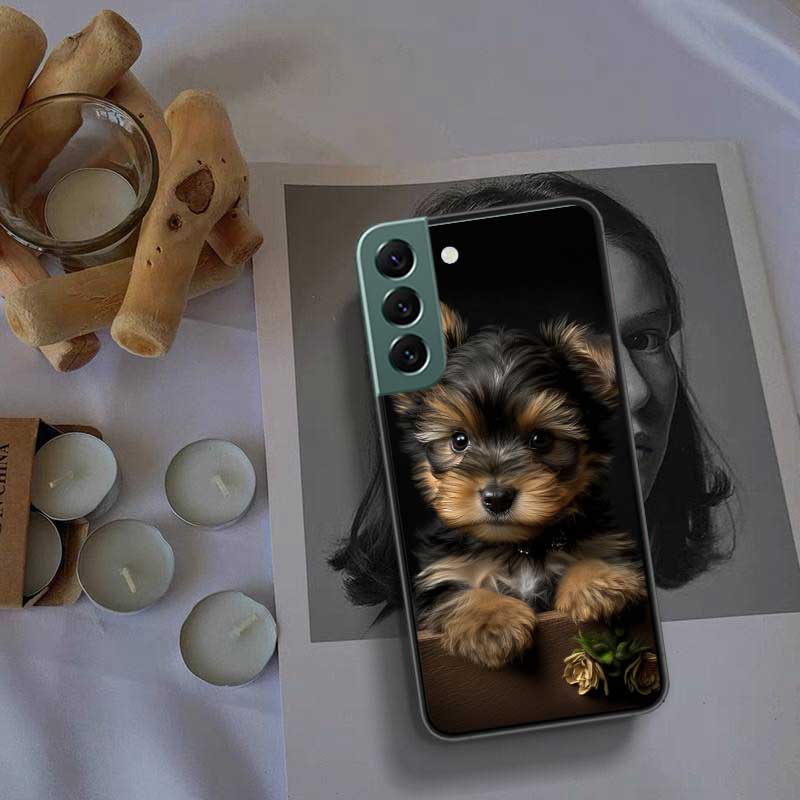 Yorkshire Terrier Dog Phone Case For Samsung Galaxy S22 S25 Ultra S21 S10 Plus S26 Edge S20 S23 S24 FE Cover Silicone Soft T