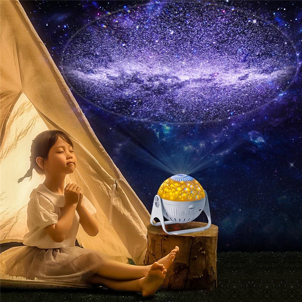 USB Rotating Galaxy Star LED Night Light