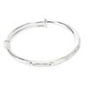 30g Kupfernickel Armband Verstellter Modeschmuck Graviertes Damen Rundarmband für Damen