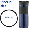 4PCS Replacement Rubber Lid Seals for 16oz & 20oz Contigo Snapseal Byron Travel Mug O Shaped Resealable Lid Gasket Replacement Soft Part Compatible