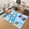 Blue Smurf Cartoon Characters Print Carpet Doormat Suitable For All Seasons Art Office Chair Cushion Doormat