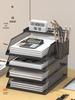 A3A4 Metal Desktop File Organizer Rack - Office Workstation Document Holder