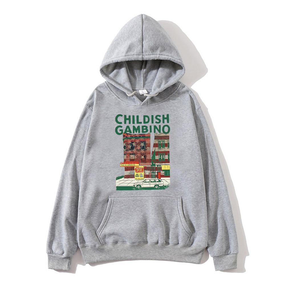 Childish Gambino Hoodies Ropa Hombre Long Sleeve Men Women Hooded Sweatshirts Sudaderas Fall Fleece Graphic Print