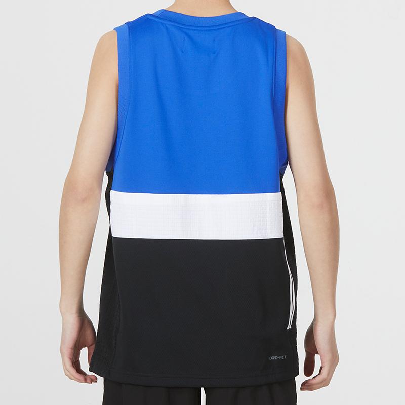 Jordan Colorblock Basketball Sports Casual Sleeveless Vest Men Tops Blue Black CZ4742-405