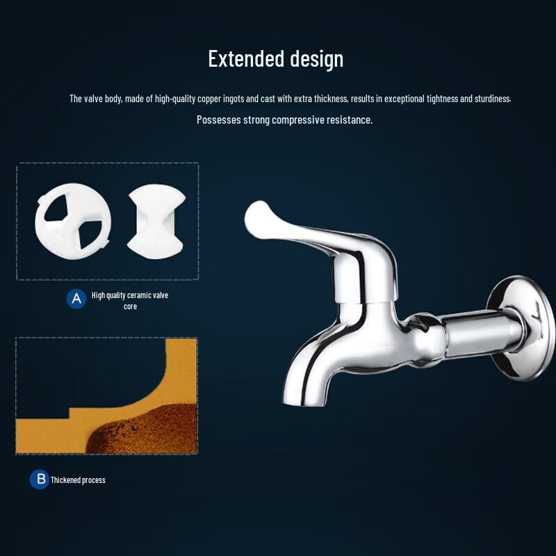 Jomoo Extended Single Cold Mop Sink Faucet