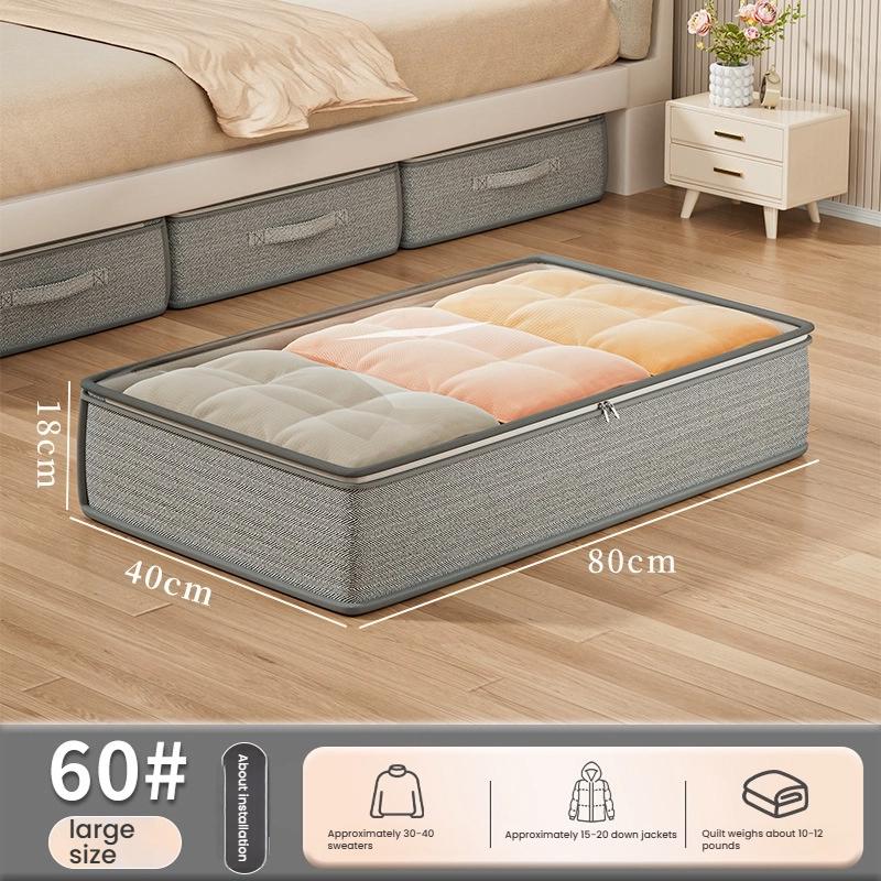 

Flatbed Storage Box Household Drawer Style Seasonal Quilt Organizer Under the Bed Storage Magic Tool Clothes Storage Box