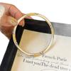 Autumn Frost Blue Flower Enamel Bracelet, New Chinese Style National Trend Enamel Color Bangle for Women, Pure Silver Plated, Non-Fading, Statement