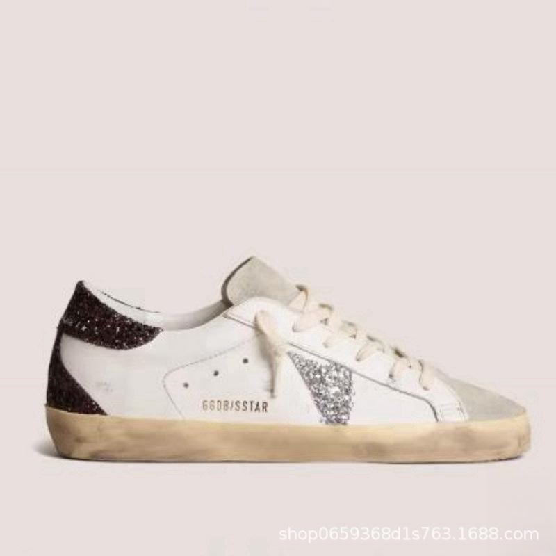 Chaussures décontractées pour hommes et femmes étoiles petites chaussures sales nouvelles polyvalentes chaussures de skate chaussures sales cuir de vachette chaussures blanches