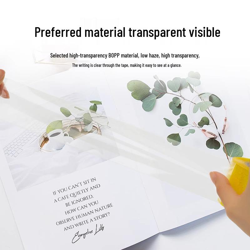 Große transparente Verpackungsklebebandrolle - Breites Verschlussband