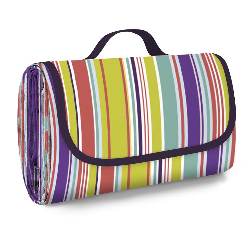 Portable Waterproof Picnic Mat - 600D Oxford Cloth, Thickened, Moisture-Proof, Foldable, Hand-Held