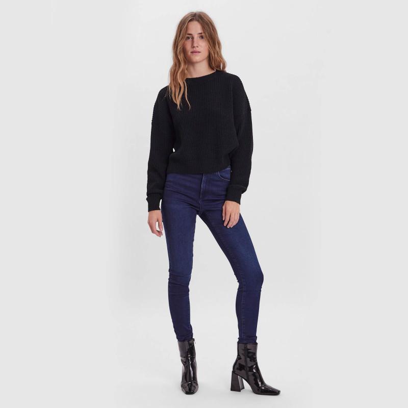 

Женский свитер тонкой вязки Sadie с длинными рукавами и круглым вырезом VERO MODA