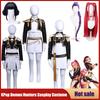 Anime K-POP Vânătorii de Demoni Copii Fete Costum Cosplay Rumi Zoey Mira Ținută de Joc de Rol pentru Copii Petrecere Uniformă Neagră Aurie Strălucitoare