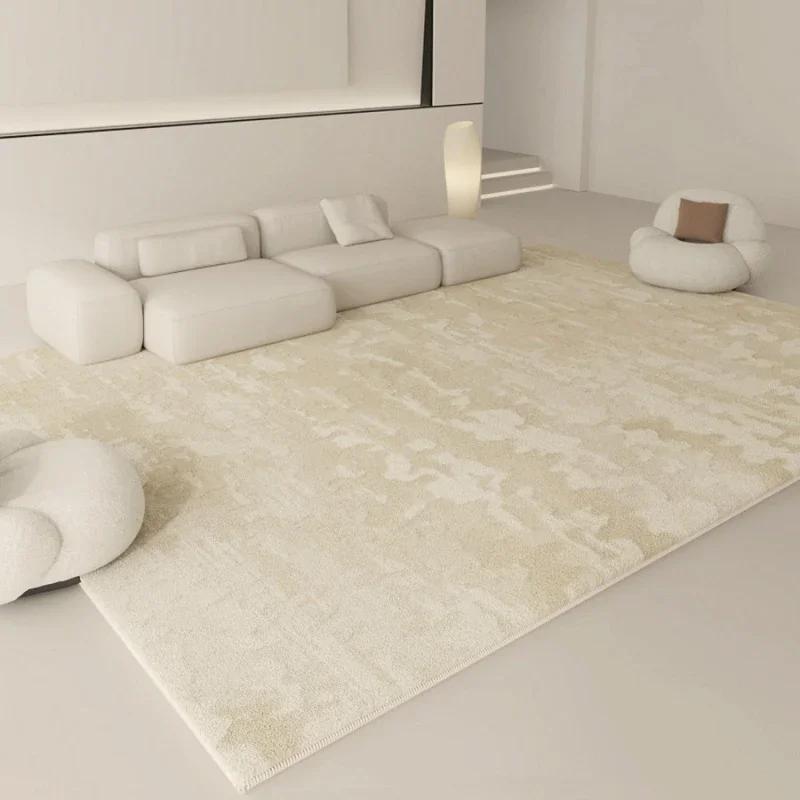 Wabi-sabi Style Carpets for Living Room White Bedroom Decor Plush Carpet Modern Thickened Minimalist Rug Fluffy Soft Bedside Mat