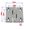 50X50MM Finished Aluminum Hinge Active Hinges Profile Connections Boat Deck Casting Hinge Hatch Cabinet Door Square Solid Fold