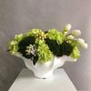 Resin Handicraft Flower Vase Flower Pot Irregular Wave Edge Abstract Resin Basin Floral Arrangement Accessories Home Decoration