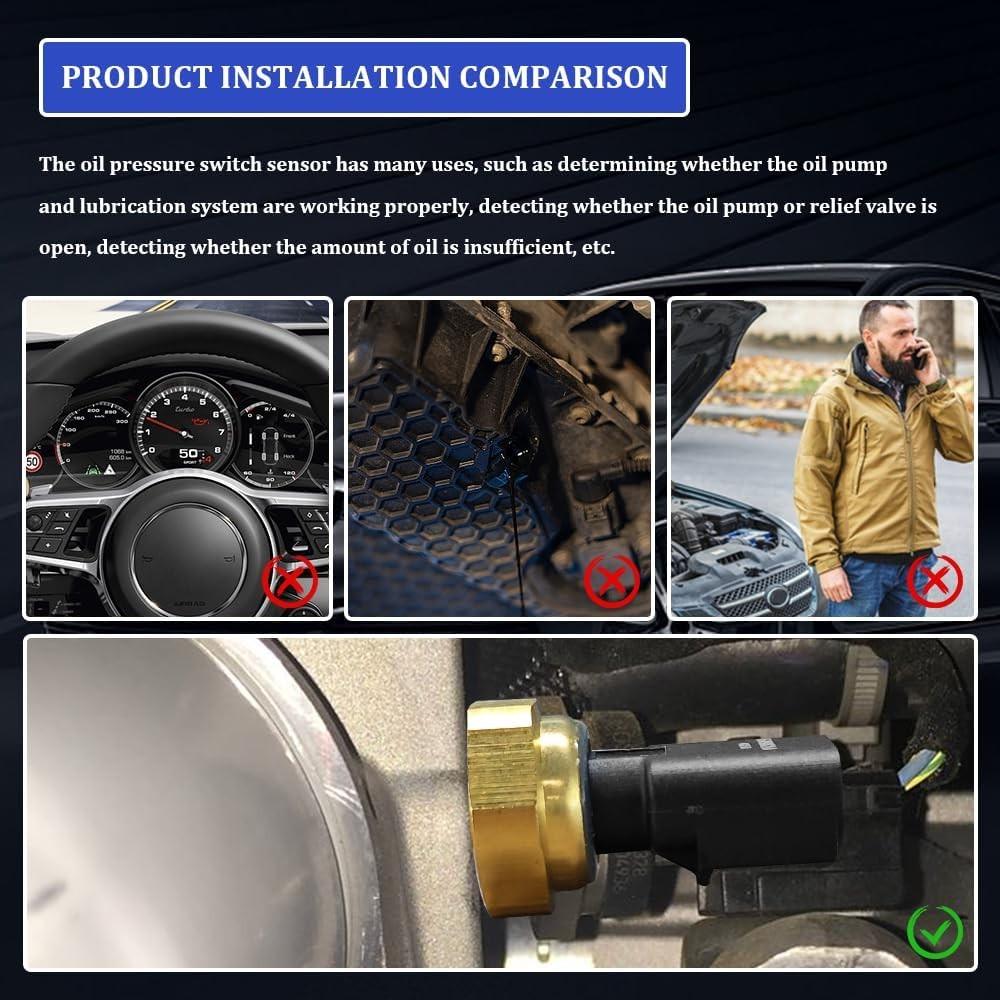 Engine Oil Pressure Sensor Sender Switch, Replaces For #5149064Aa 5149062Aa...
