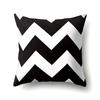 Polyester Pillow Case Geometric Decoration Home Petal Strip Printed Cushion Cover Bedside Cushion Cover Waist Cushion Cover