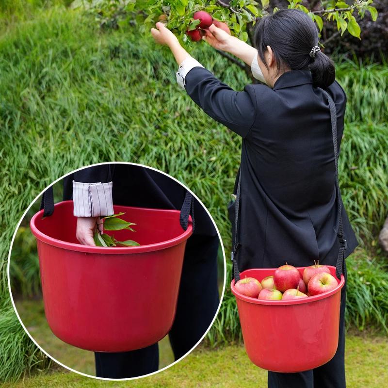 Agricultural Use Fruit Picking Basket Lightweight Durable Gardening Tool 1Pcs for Orchard Vegetable Harvest Work