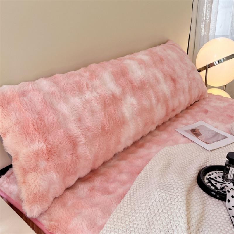 1 stuks Effen kleur Pluche Kussen Lange Kussensloop, Decoratieve Kussensloop (zonder kern), Zachte en comfortabele stof