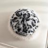 Warm Cap Leopard Print Plush Mongolian Hat Mink Fur Brimless Plush  Bucket Hat  Outdoor