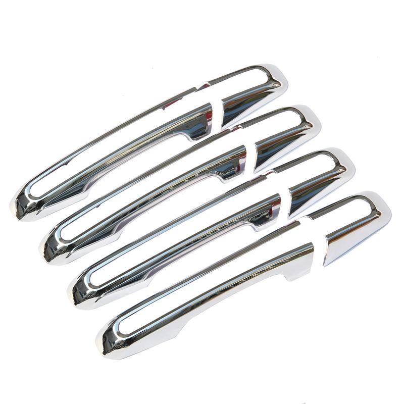 For Jaguar E-PACE XE XF XFL F-Pace Chrome Exterior Side Door Handle Cover Trim For Land Rover Discovery Range Rover Sport L494